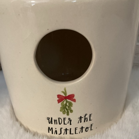 Rae Dunn Under The Mistletoe Birdhouse - Picture 2 of 6